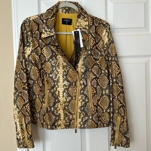 NWT Tahari faux leather jacket